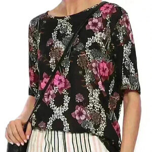 Sandro Cutout floral-print jersey top Size 0 US XS